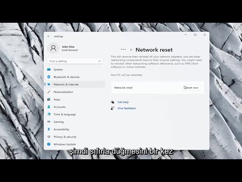 AĞ BAĞDAŞTIRICI SORUNU ÇÖZÜMÜ izle ve gör Windows 11