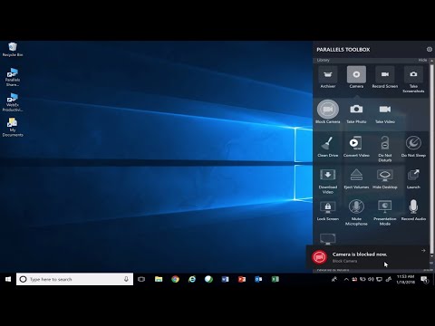 Block Built In Camera - Parallels Toolbox for Windows