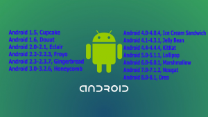 Android İşletim Sistemlerinin Tüm İsimleri