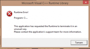 Runtime Error Hatası!