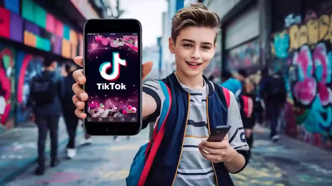 TikTok Kullanan Genç Çocuk