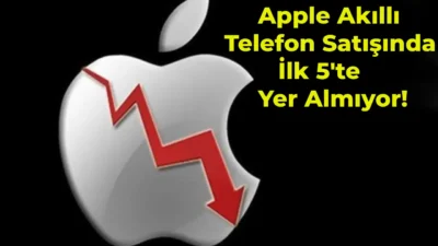 Akıllı telefonların incelenmesi ve satışları değerlendirildiğinde Apple için üzücü haber