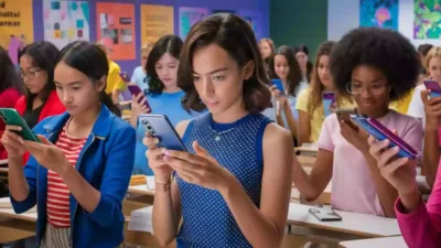 Okullarda cep telefonu kullanımı son yıllarda giderek artıyor. Sosyal medya