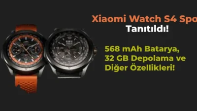 Teknoloji markası Xiaomi Watch S4 Sport tanıtıldı. Akıllı saate büyük