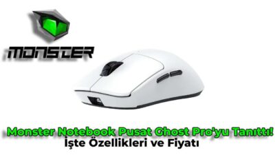 Oyunculara özel geliştirilen mouse, Monster Notebook tarafından Pusat Ghost Pro