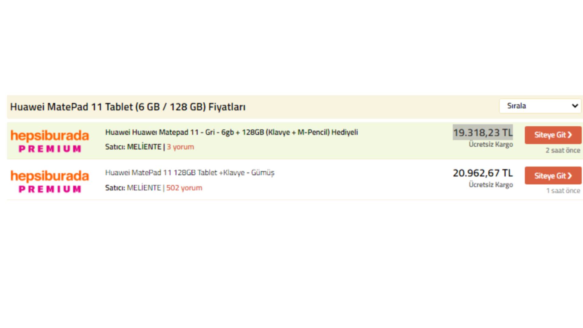 Huawei MatePad 11 Tablet (6 GB / 128 GB) Fiyatı