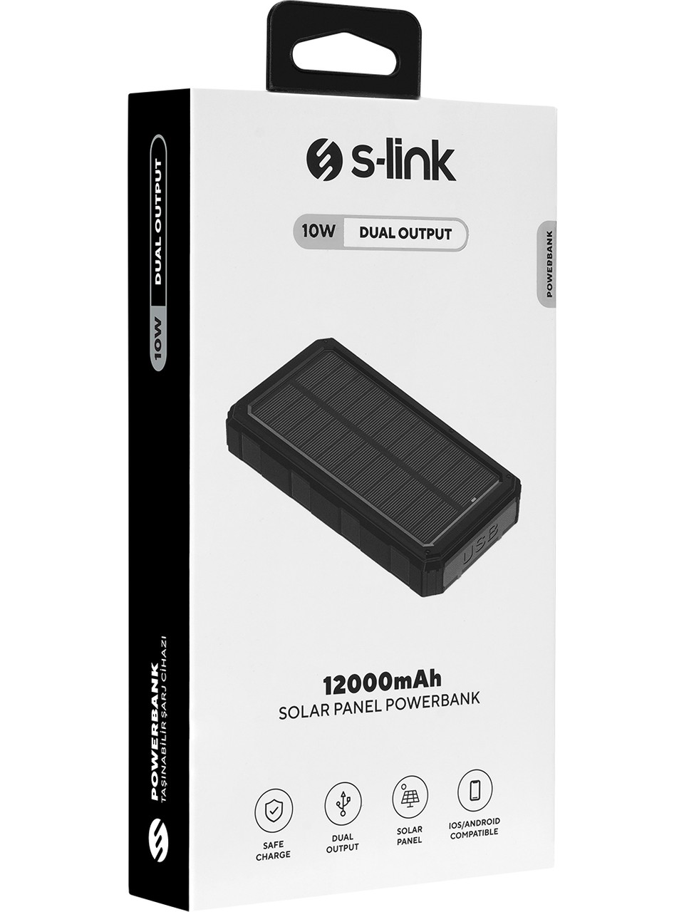 S-link P120 Solar 12000 mAh Powerbank