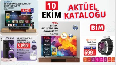 BİM alışveriş marketlerin Aktüel ürünleri kataloglarında 10 Ekim 2025 tarihlerinde