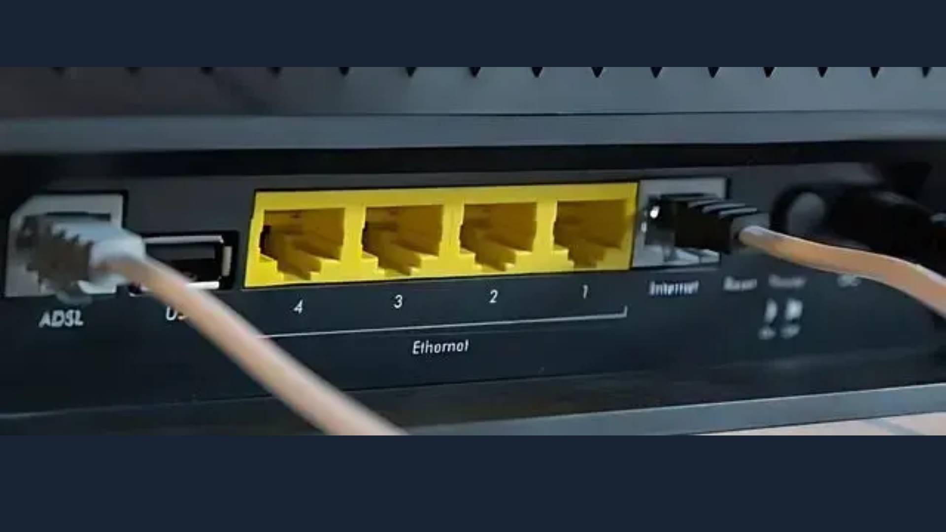 Ethernet modem port girişleri