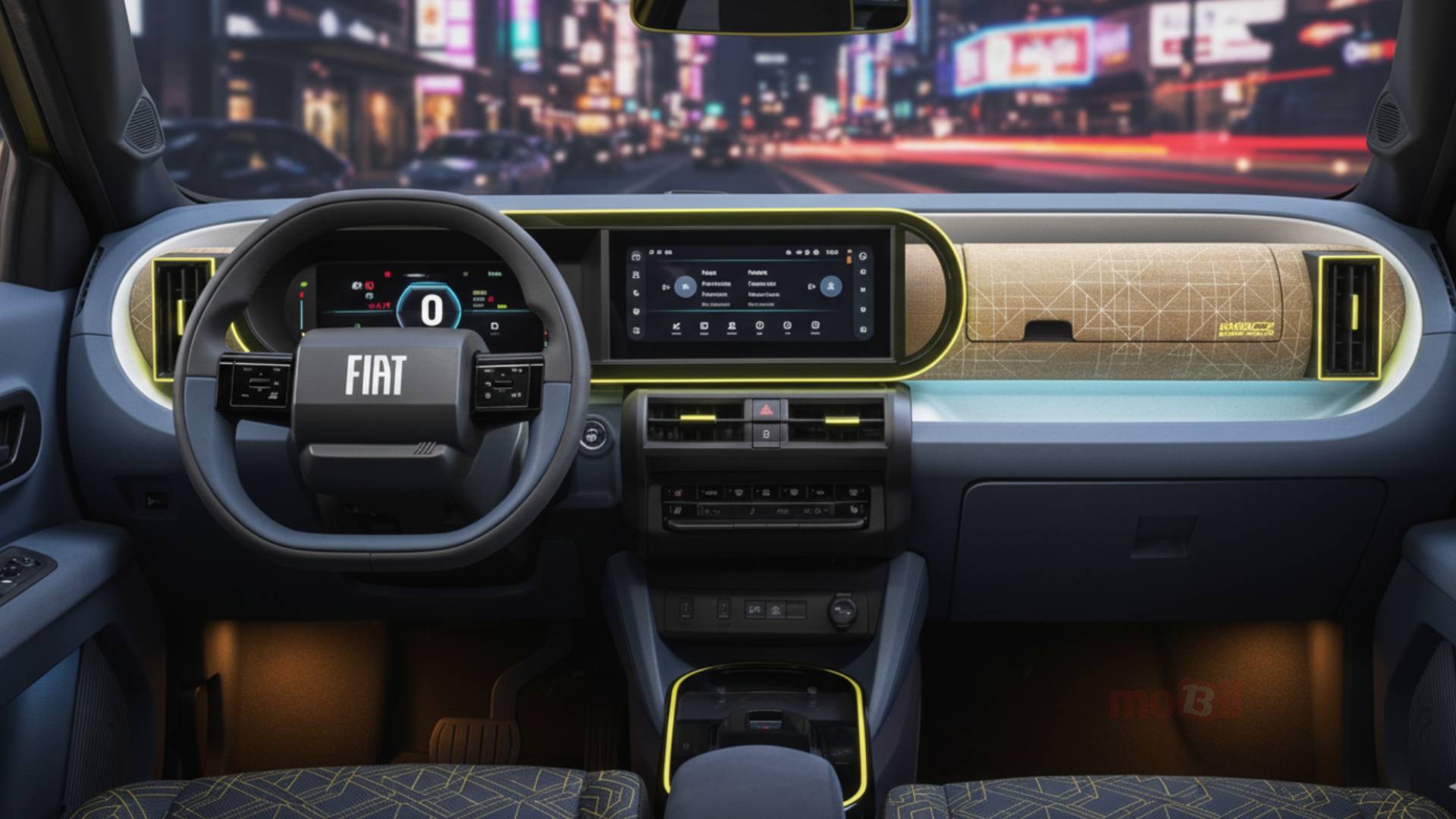 Fiat Grande Panda iç mekan tasarımı