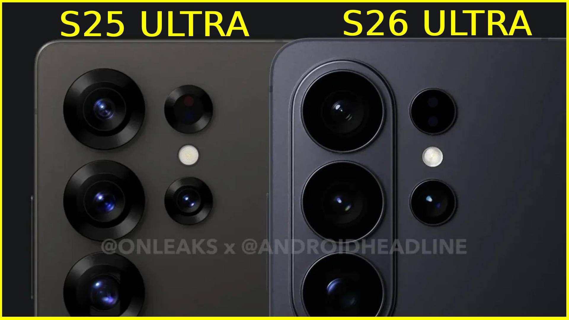 Galaxy S25 Ultra ve Galaxy S26 Ultra yakın kamera görüntüsü
