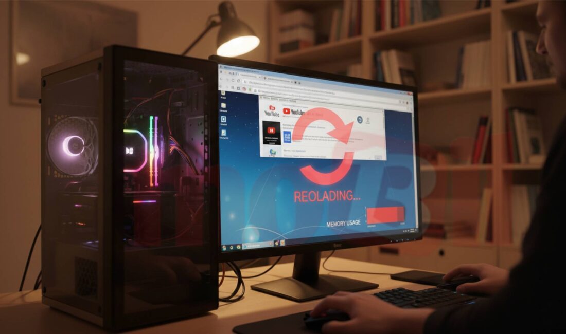 Chrome sekmelerinin sürekli yan sekmeye geçince yenilenmesi RAM kullanımıyla ilgili.