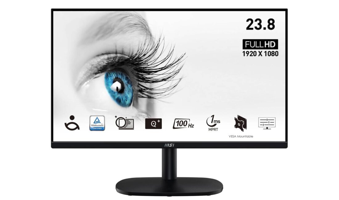 MSI Pro MP245V, 23.8 inç FHD 100Hz VA monitör; 1ms