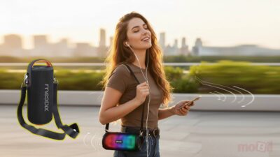 Moodix KI23KS162 Bluetooth Hoparlör; 20W gücü, kablolu/kablosuz bağlantısı, 3 saat