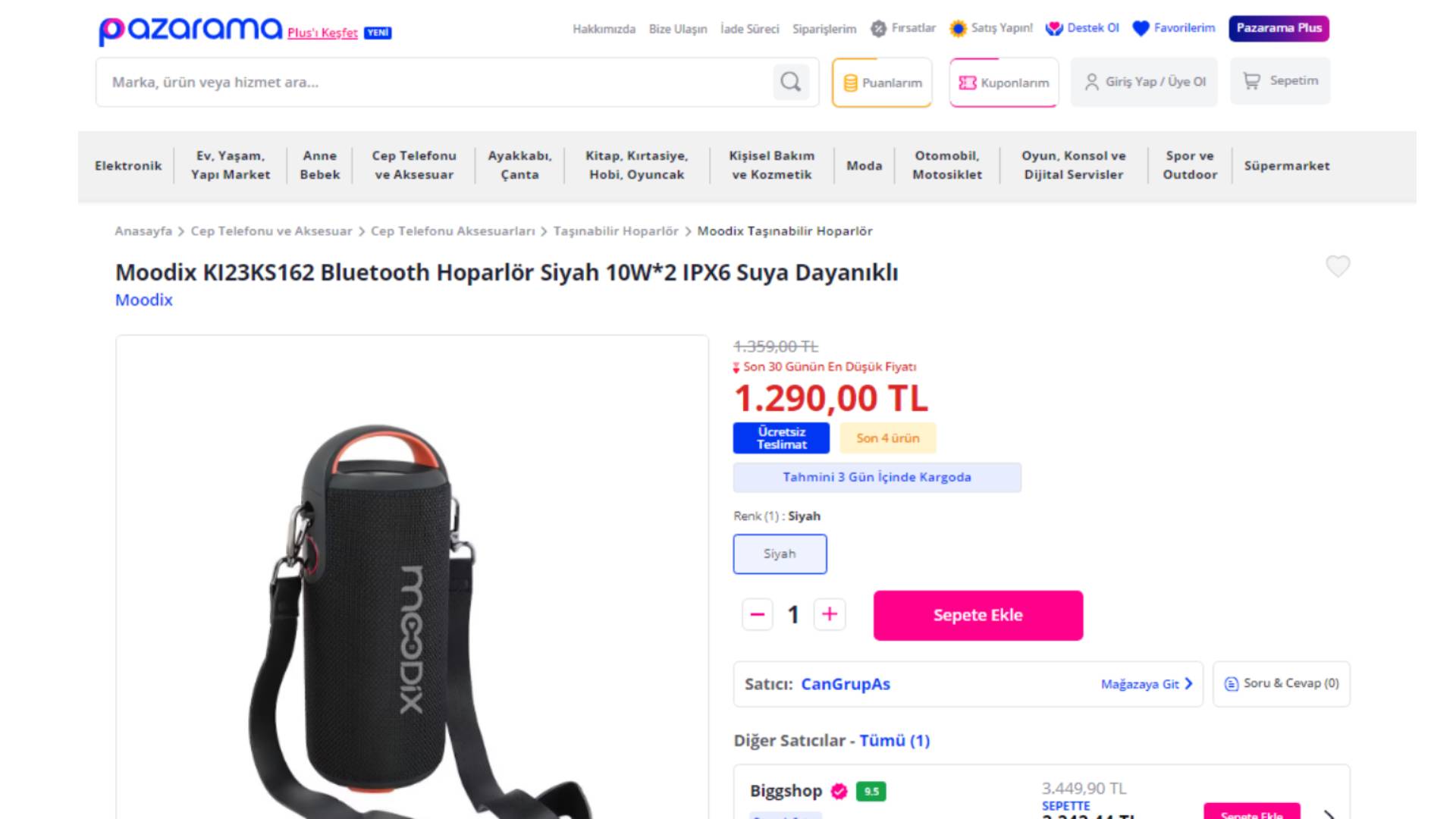 Moodix KI23KS162 Bluetooth Hoparlör Fiyatı Pazarama