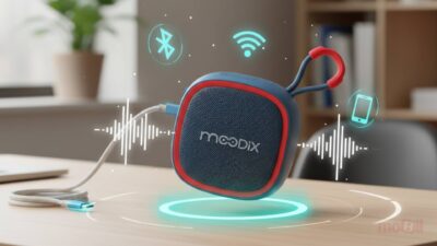 Moodix KI23KS659 Bluetooth hoparlör, kablosuz bağlantı, 5W RMS gücü ve