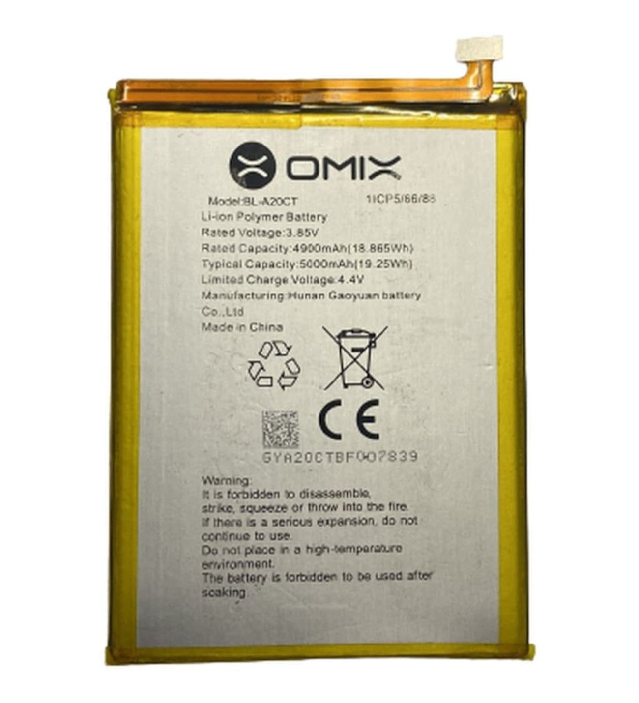 Omix X4 500mah batarya