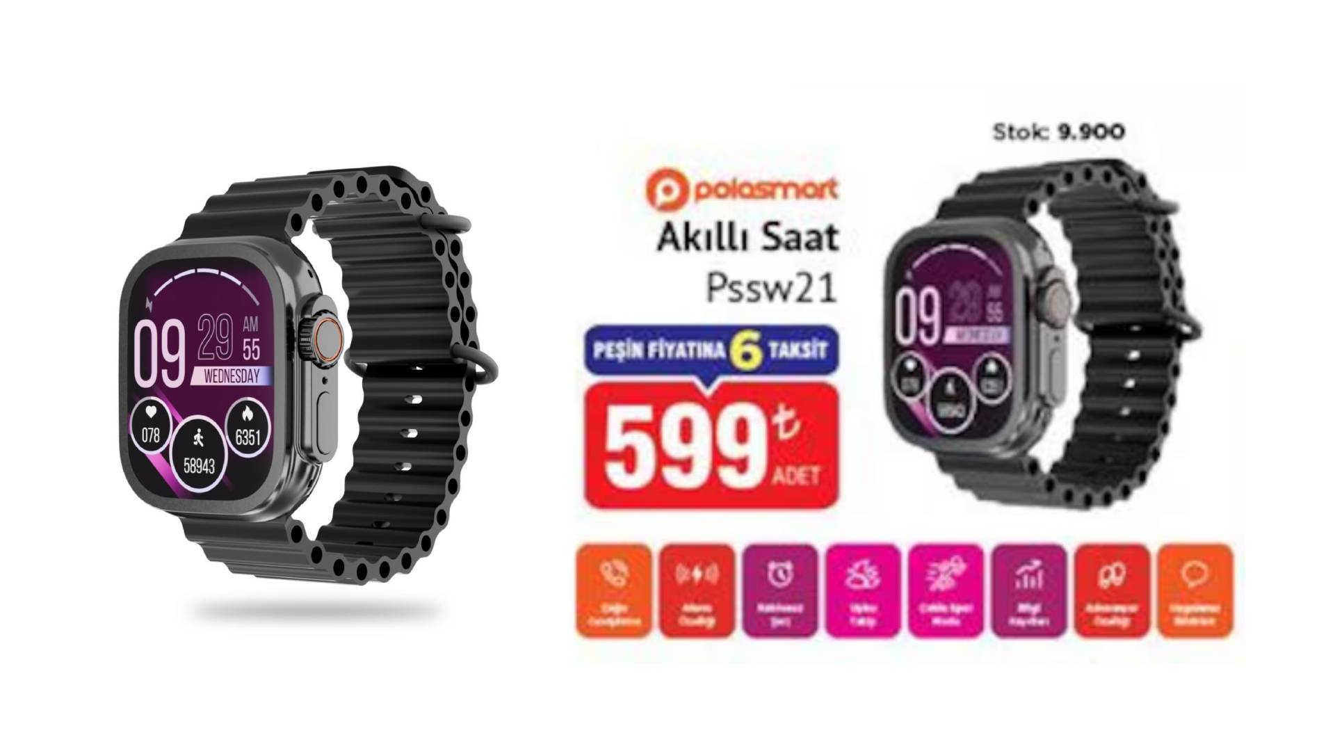 PoloSmart Akıllı Saat Pssw21