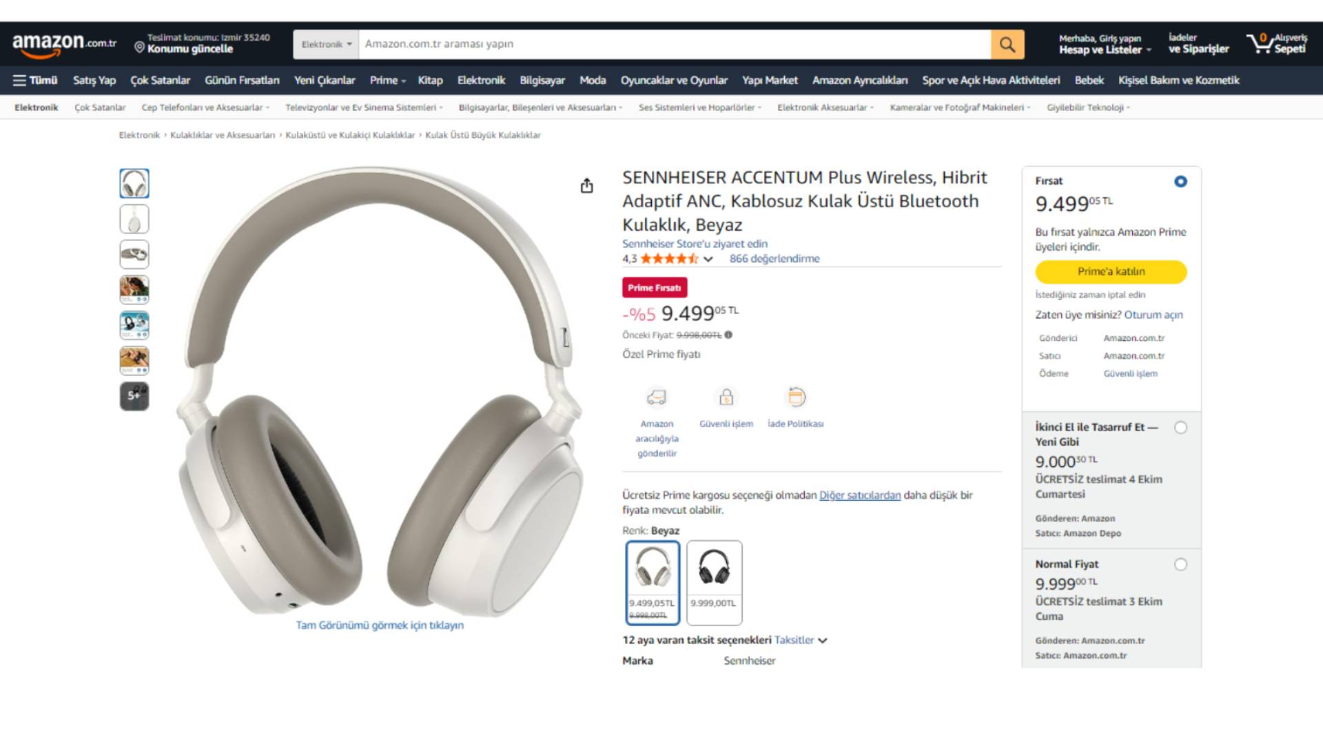 Sennheiser Accentum Plus Kablosuz Kulaklık Fiyatı Amazon Prime