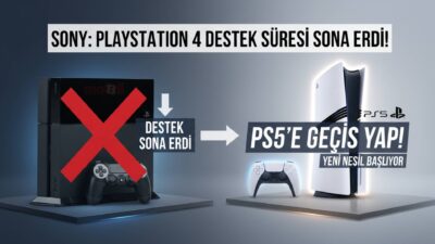 Sony şirketi, PlayStation 4 konsolunun artık güncelleme almayacağını tüm desteklerini