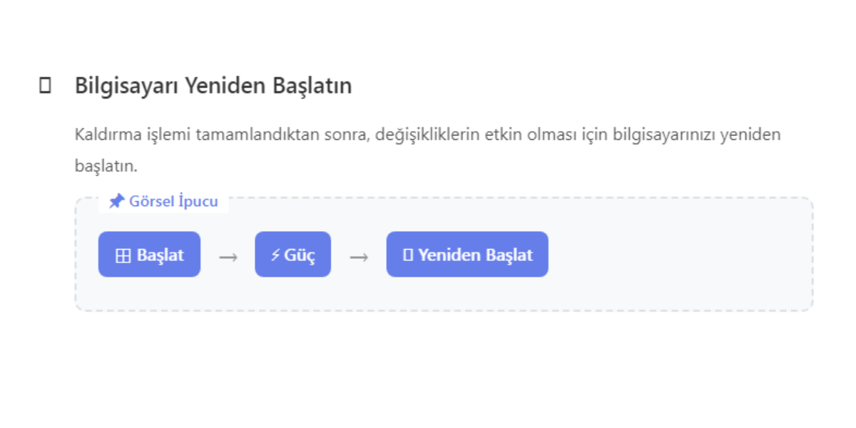 Windows 11 Bilgisayarınızı yeniden başlatın