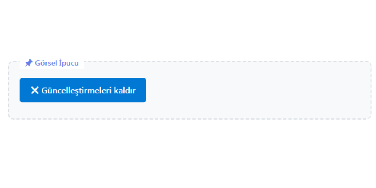 Windows 11 Güncelleştirmeleri kaldır seçeneği