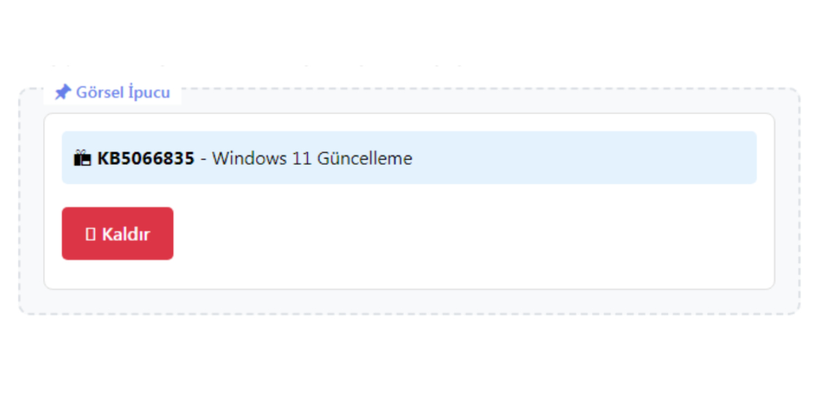 Windows 11 KB5066835 güncellemesini kaldırın