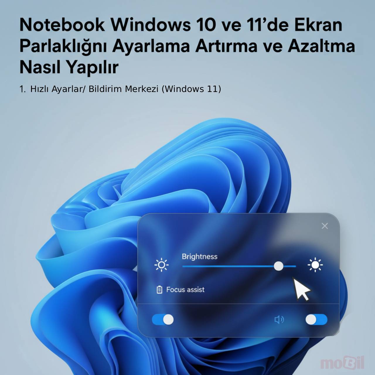 Windows 11 ekran parlaklığı