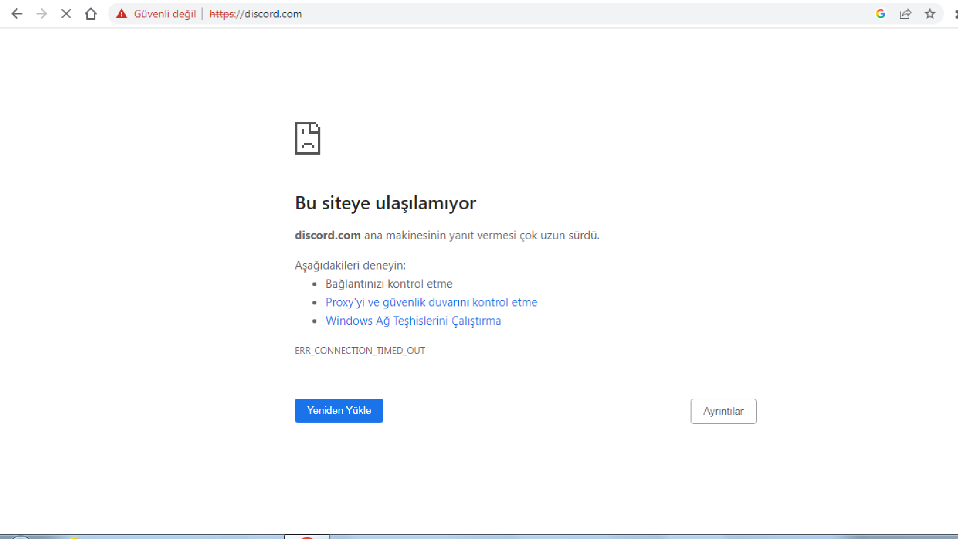 discord ulaşılamıyor kapalı